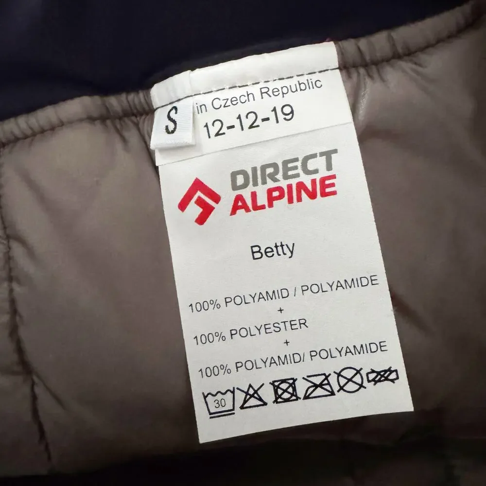 DIRECT ALPINE Betty Quilted Insulated Skirt Navy Blue Small S